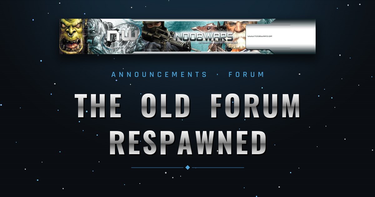 The Old NoobWars Forum Respawned From a Backup